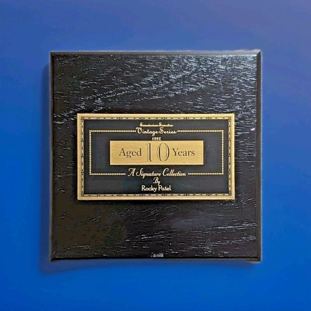🚬 ROCKY PATEL 1992 CHURCHILL Sumatra Toro Empty Wooden CIGAR BOX 9x7⅝x1⅞